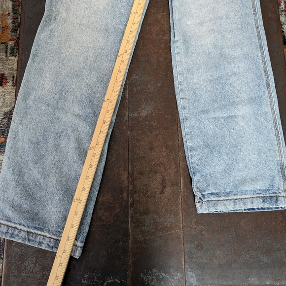 Brandy Melville / J. Galt light wash wide leg cargo jeans - Picture 3 of 6